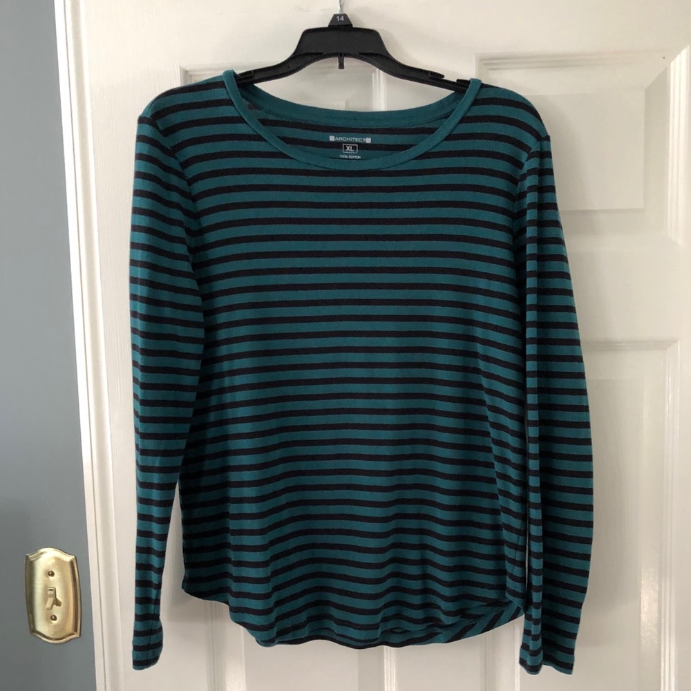 Architect Green/Black Stripe Tee - Picture 1 of 3
